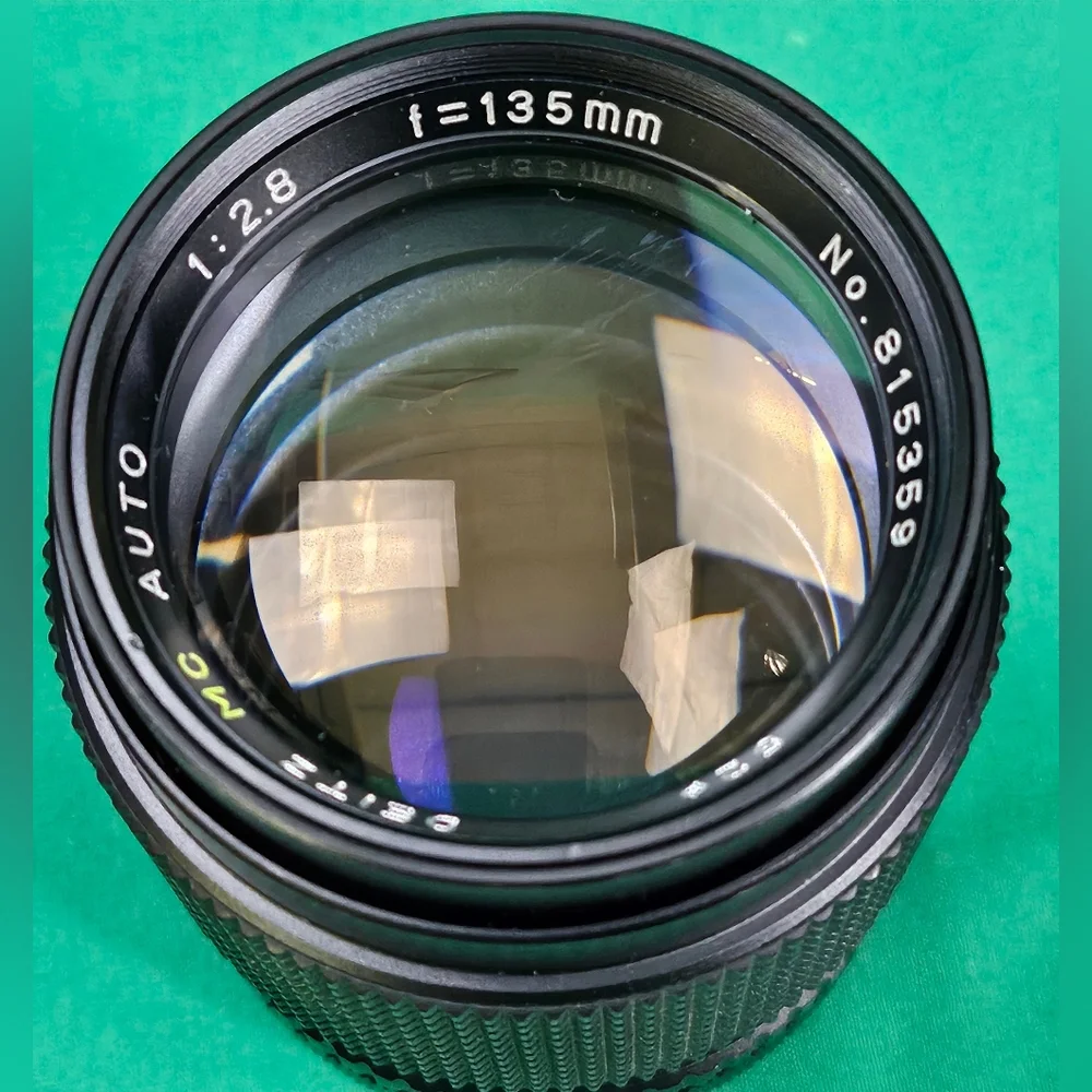 Deitz 135mm MC Zoom 1:2.8 Camera Lens Canon FD Mount With Case No. 815359